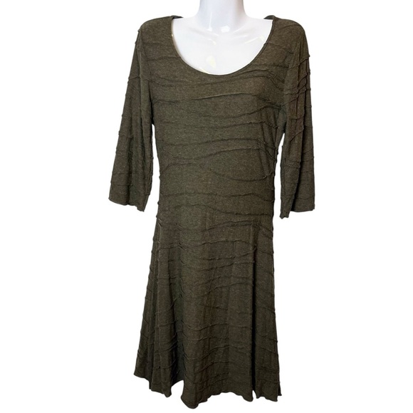 NWT James Lakeland Wool Dress L Made in Italy $189 Retail Textured Knit Luxury - Picture 1 of 12